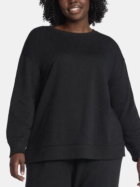 Terra & Sky Black Crewneck Sweatshirt
